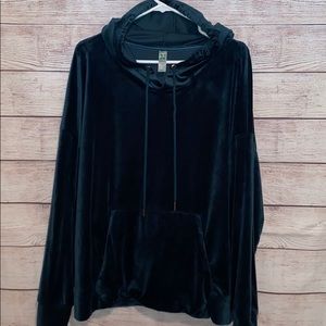 Green Tea velour hoodie